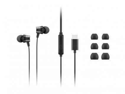 Lenovo sluchátka USB-C Wired In-Ear Headphones (with inline control)