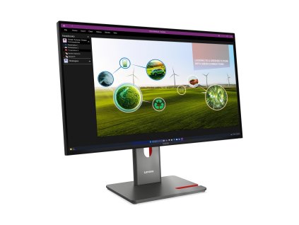 Lenovo ThinkVision / P27q-40 / 27" / IPS / QHD / 120Hz / 4ms / Black / 3R