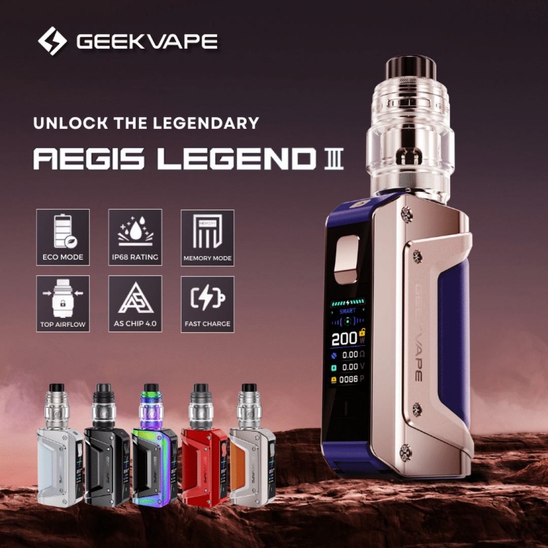 Geekvape Aegis Legend 3 – A Tartósság és Teljesítmény Új Szintje