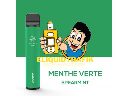  ElfBar - 1500 Spearmint (Menthe Verte) 4,8ml 00mg 