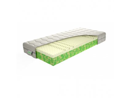Matrac LYRA BIO - Sendvičový zdravotný matrac s BIO fresh penou a pamäťovou VISCO penou. Ortopedická podpora s 5-zónovou profiláciou, výška 20 cm, nosnosť do 120 kg.