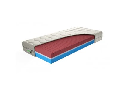 Matrac TARA s 7-zónovou profiláciou a DryFeel penou pre optimálnu reguláciu tepla a vlhkosti, ideálny pre osoby s nadmerným potením.