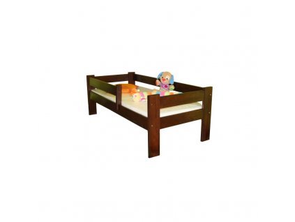 Detská drevená posteľ KRZYS (orech)