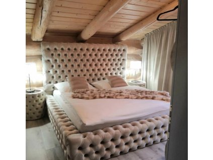 Manželská luxusná posteľ ORES ROYAL CHESTERFIELD