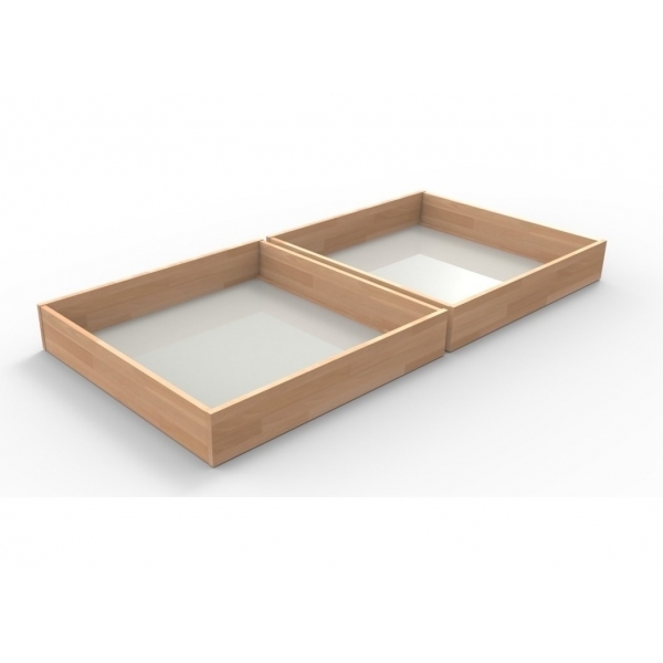TEXPOL Zásuvky pod posteľ 1/2 Materiál: Buk, Morenie: čerešňa, Veľkosť: 200 x 120 cm