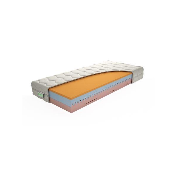 TEXPOL Komfortný penový matrac proti preležaninám aj pre seniorov matrac DREAM LUX (viac rozmerov) - 200 x 200 cm, Materiál: Aloe Vera Silver