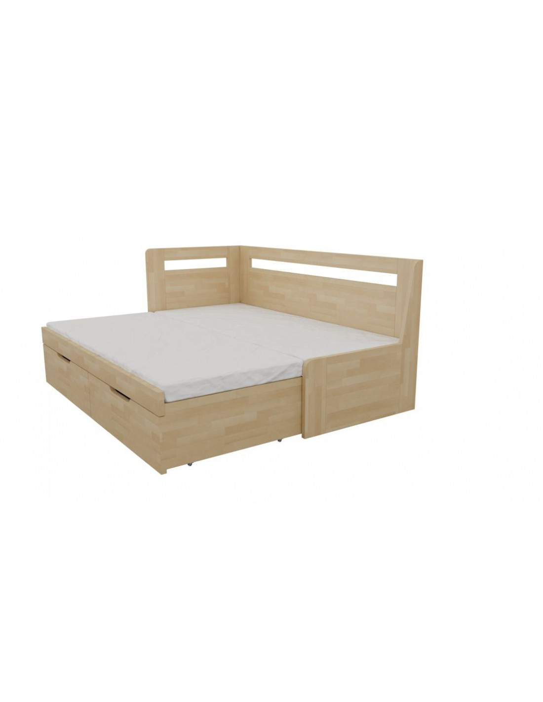 Mrava Multifunkčná posteľ KOMBI Rozmer - postelí, roštov, nábytku: 90 x 200 cm, Farebné prevedenie: čerešňa, Povrchová úprava: lak