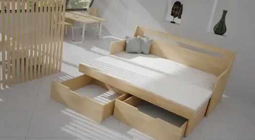 Mrava Multifunkčná posteľ KOMBI buk Rozmer - postelí, roštov, nábytku: 90 x 200 cm
