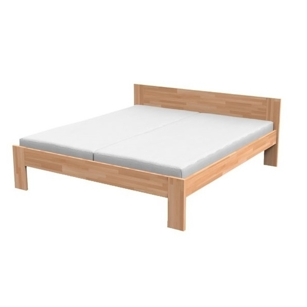 TEXPOL Manželská masívna posteľ NATÁLIA Veľkosť: 200 x 160 cm, Materiál: BUK prírodný