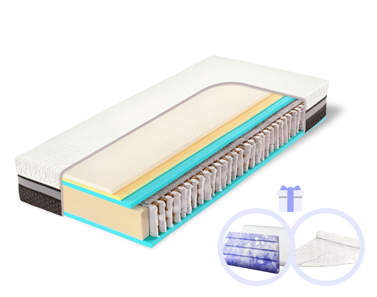 Hilding Anders Extra vysoký latexovo-taštičkový matrac Ultra Grande Veľkosť: 200 x 160 cm