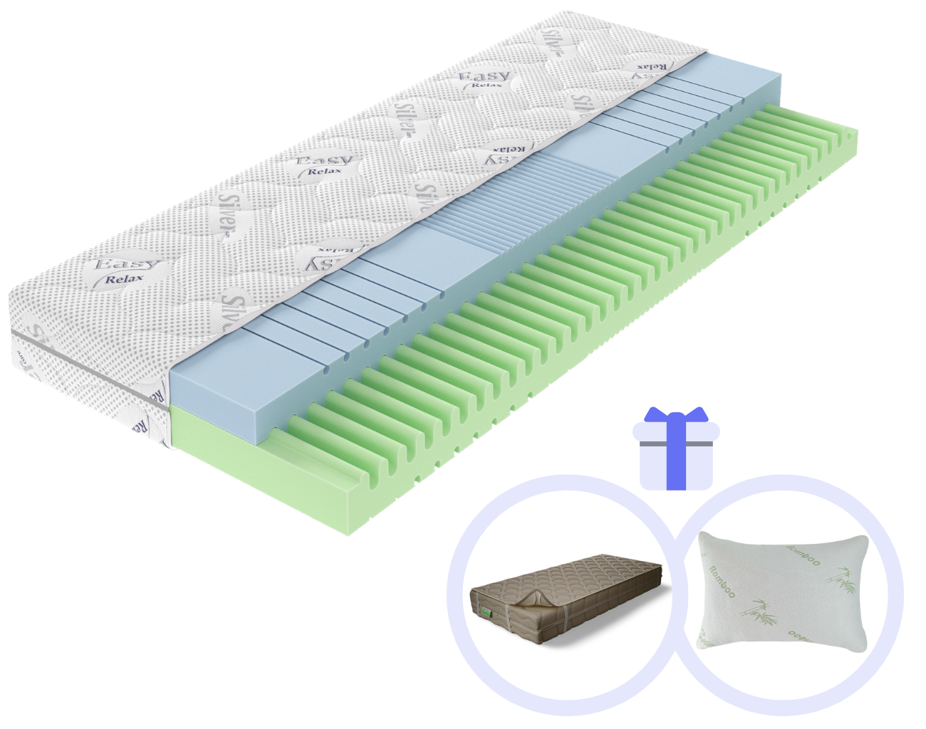 Vegas Obojstranný 7-zónový penový matrac FlexArt Rozmer: 200x80