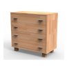 Komoda K4Z – pevná masívna komoda z bukového a dubového dreva s moderným a elegantným dizajnom, ideálna pre kvalitné a nadčasové interiéry.