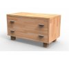 Komoda K2Z – luxusná komoda z masívneho bukového a dubového dreva, ideálna do moderných interiérov s jemnými zaoblenými hranami a vybrúsenými úchytkami.
