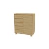 Komoda SK-D-5Z – elegantná komoda z bukového dreva s olejovou povrchovou úpravou, ideálna do moderných a nadčasových interiérov.