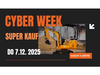 Minibagr BG850.01 B&S Cyber Monday SET s pevnou lžíci 800mm