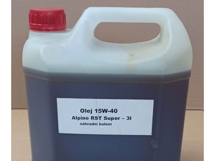 421 alpine rst super 15w 40 3l mineralni motorovy olej