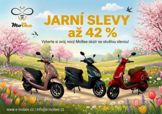 🌸 JARO VOLÁ, MOBEE ODPOVÍDÁ! 🌸 Vyměňte MHD za vítr ve vlasech! 🛵 Právě teď u nás běží velká jarní akce, kde pořídíte svůj...