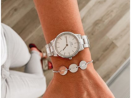 Personalizovaný stříbrný náramek s gravírem na přání