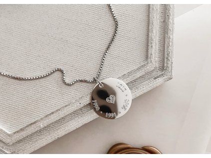 personalizovaný šperk ze stříbra