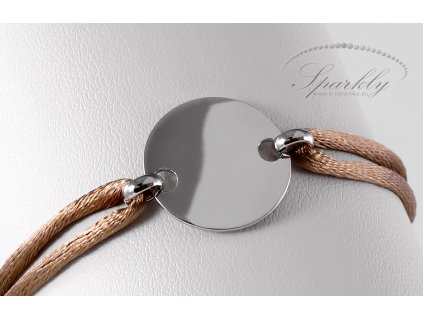 Personalizovaný stříbrný náramek s gravírováním jména