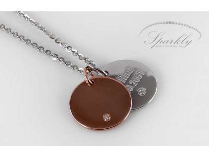 Dámský personalizovaný řetízek s gravírem na přání