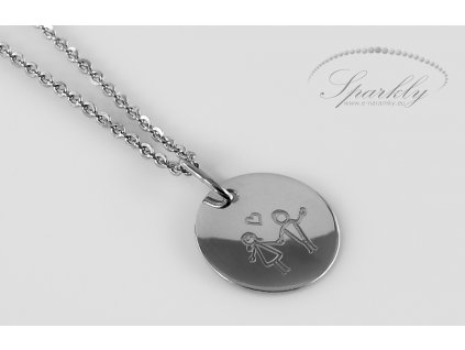 Ručně vyrobený personalizovaný zlatý řetízek pro ženy