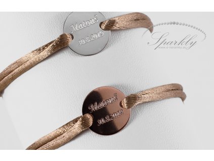 Partnerský set personalizovaných náramků, perfektní personalizovaný šperk pro páry a výjimečné příležitosti.