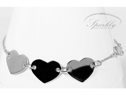 Stříbrný personalizovaný náramek Solace