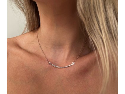 Rosegold dámský náramek s úsměvem