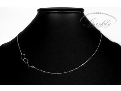 Zlatý personalizovaný náhrdelník s písmeny