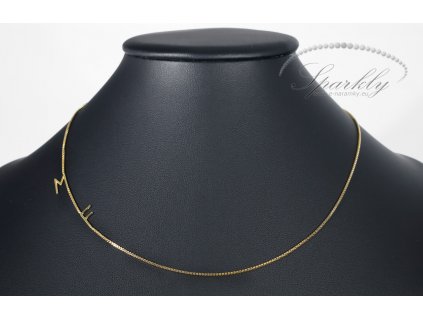 Personalizovaný zlatý náhrdelník s písmeny