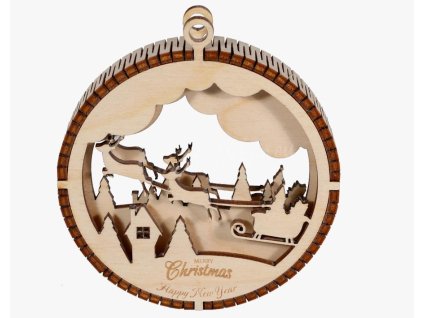 Ručně vyráběné dřevěné vánoční ozdoby z břízy – poctivá česká práce ze severu Čech