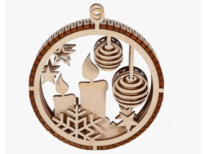 Ručně vyráběné dřevěné vánoční ozdoby z břízy – poctivá česká práce ze severu Čech