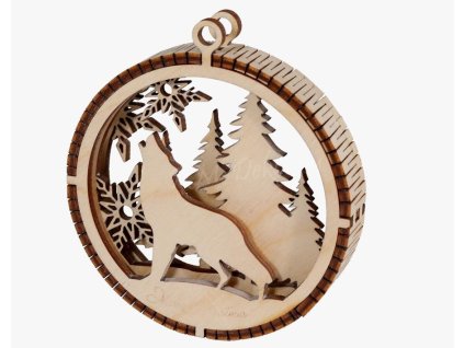 Ekologická vánoční dekorace z březové překližky