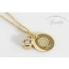 Personalizovaný zlatý náhrdelník s gravírováním