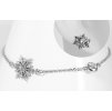 Stříbrná sada Sněhová vločka - náramek a náušnice