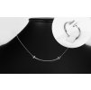 Stříbrná sada šperků Smile Audrey - náhrdelník a prsten