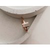 Stříbrný prsten Audrey v rosegold provedení