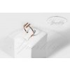 Stříbrný prsten Audrey v rosegold provedení