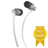 Kovová sluchátka do uší s mikrofonem Sencor