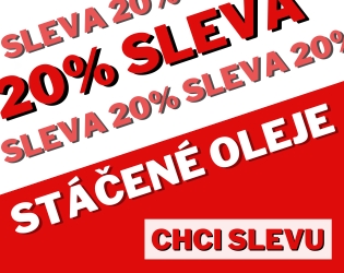 Sleva 20% na stáčené oleje