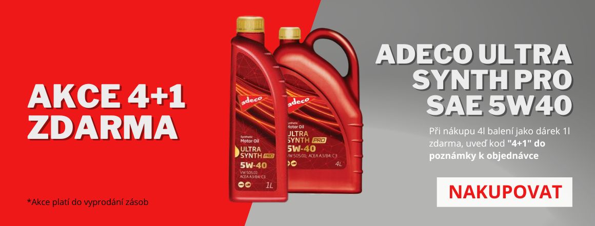 Adeco 5W40 4+1 zdarma