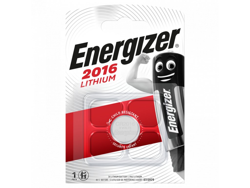 Knoflíková baterie Energizer CR2016 3.0V Lithium 1 ks