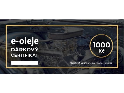 Dárkový poukaz motor 1000