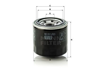 MANN-FILTER W811/80 1ks