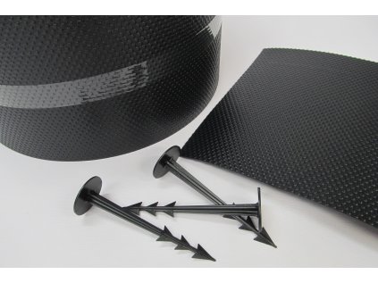 UV fólia pod plot š. 25 cm, čierna