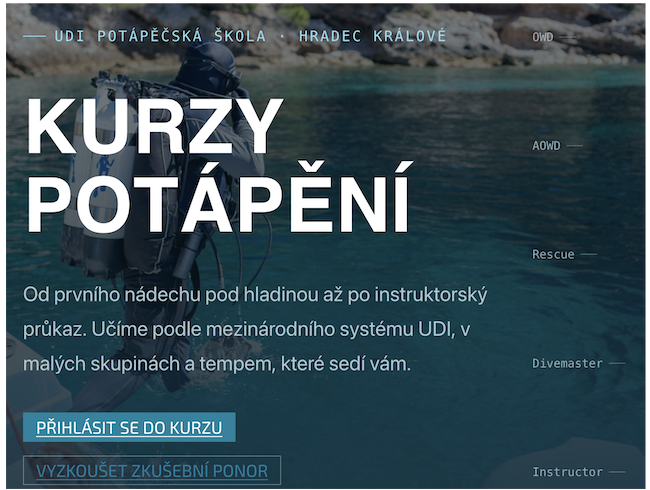Kurzy potápění
