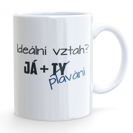 hrnecek bile mockup idealni vztah plavani