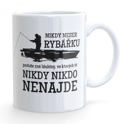 hrnecek bile mockup nikdy neser rybarku