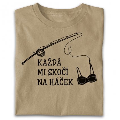 Pánské tričko - Každá mi skočí na háček